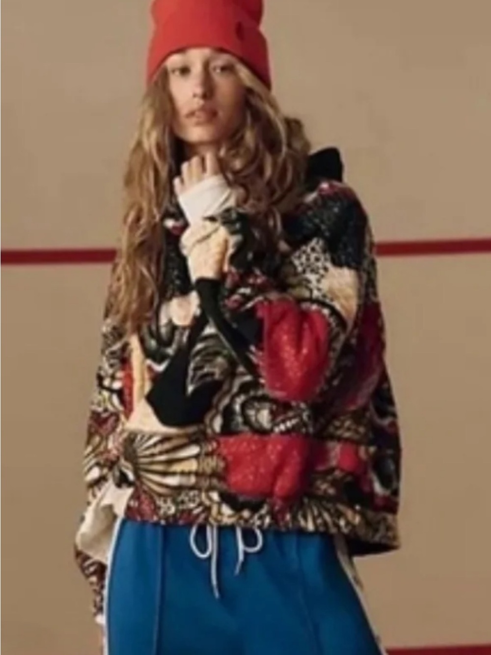 FP Movement Wild and Free multicolor Printed fleece jacket.
